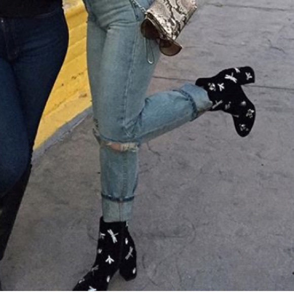 INC International Concepts Shoes - INC Velvet sequence embroidered boots